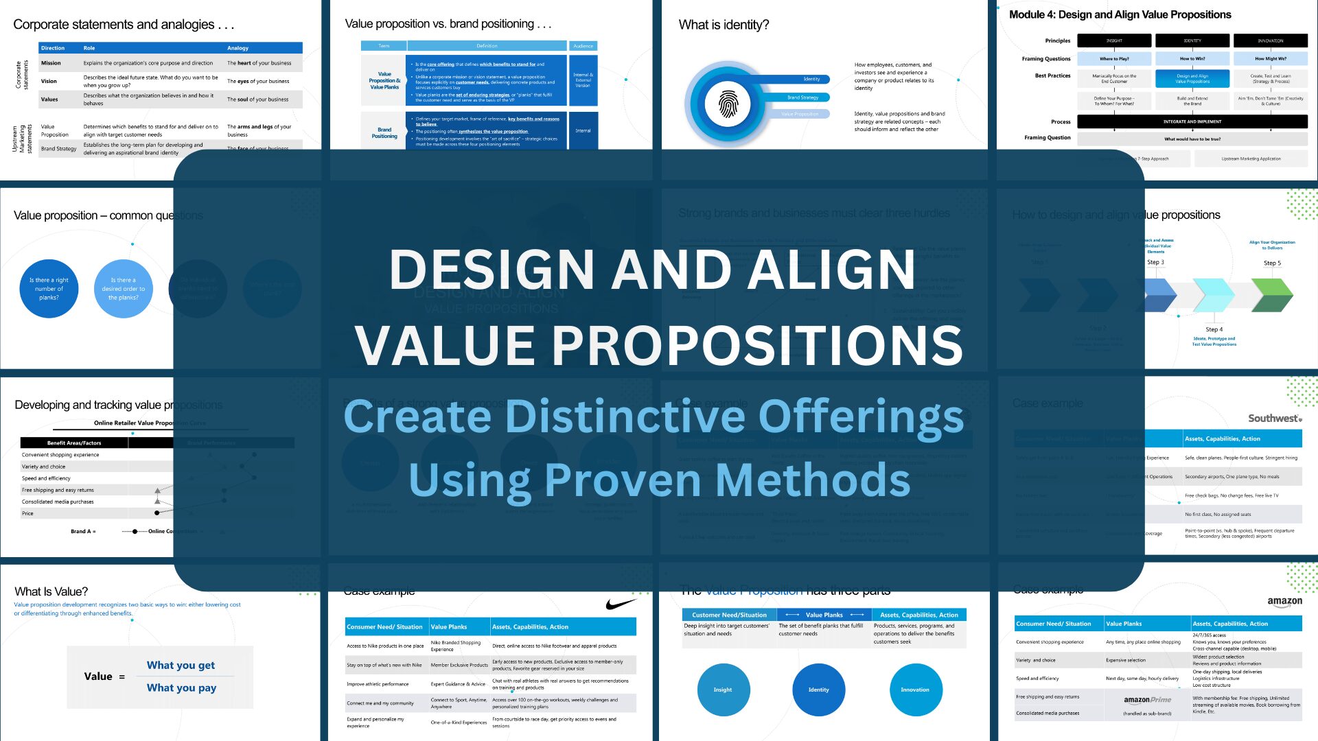 Design and Align Value Propositions