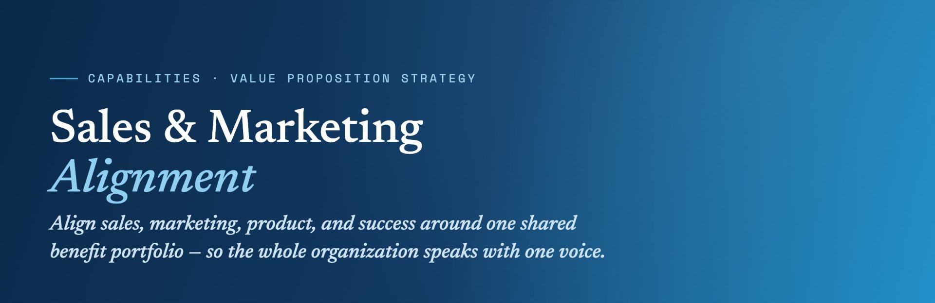 Sales Marketing Alignment Header – Wide